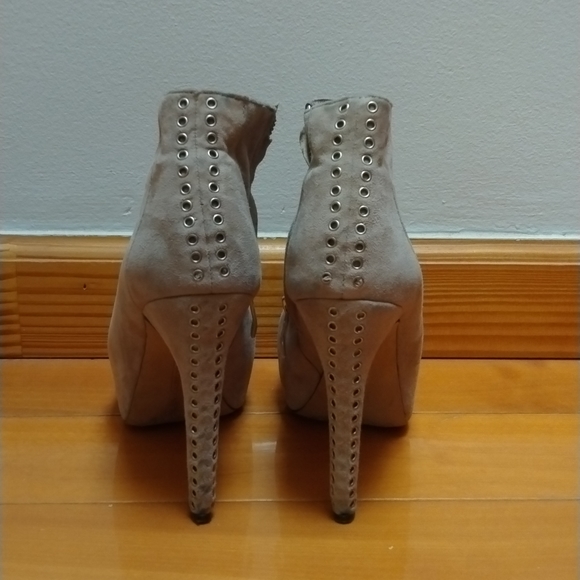 Suede Platform Booties - Picture 3 of 8